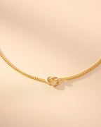 Gold Knot Charm Personalised Bracelet