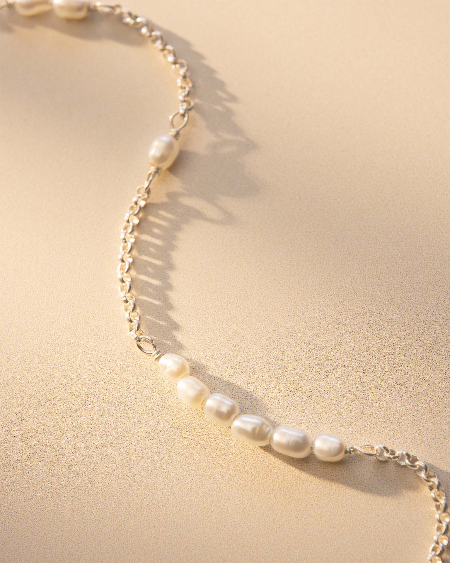 Silver Anja Split Personalised Pearl Bracelet