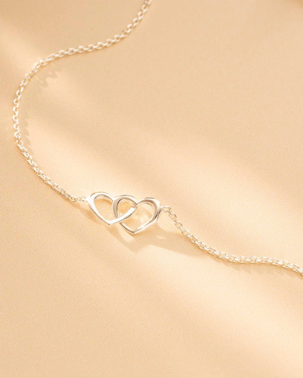 Silver Infinity Heart Personalised Slider Bracelet