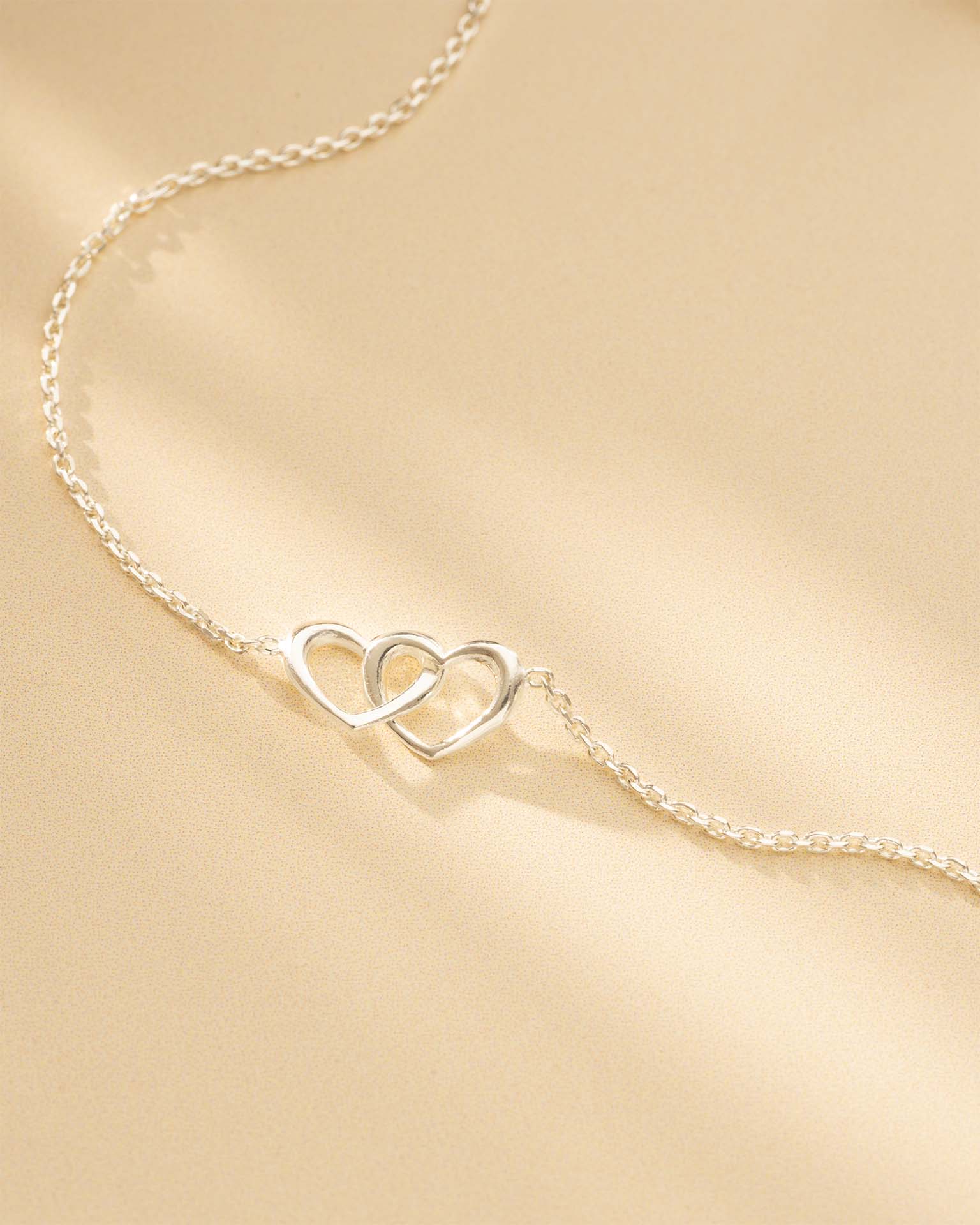 Silver Infinity Heart Personalised Slider Bracelet