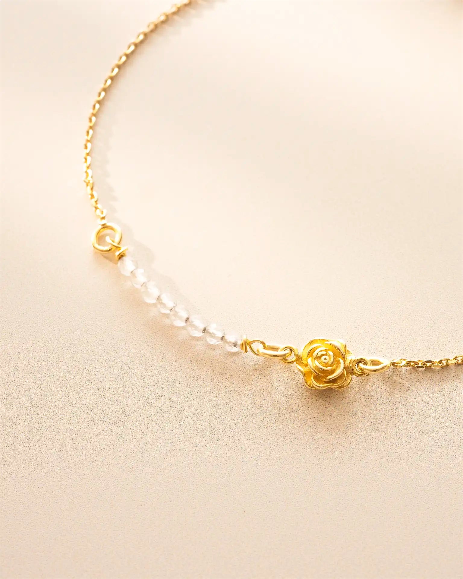 Gold Semi-Precious Birthstone Bar Birth Flower Slider Bracelet