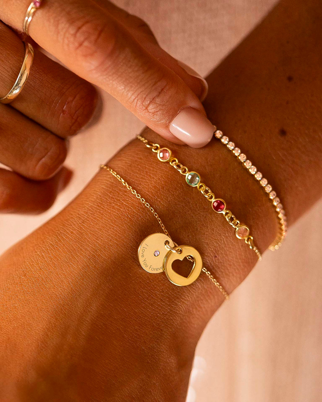 Gold Tennis Bracelet