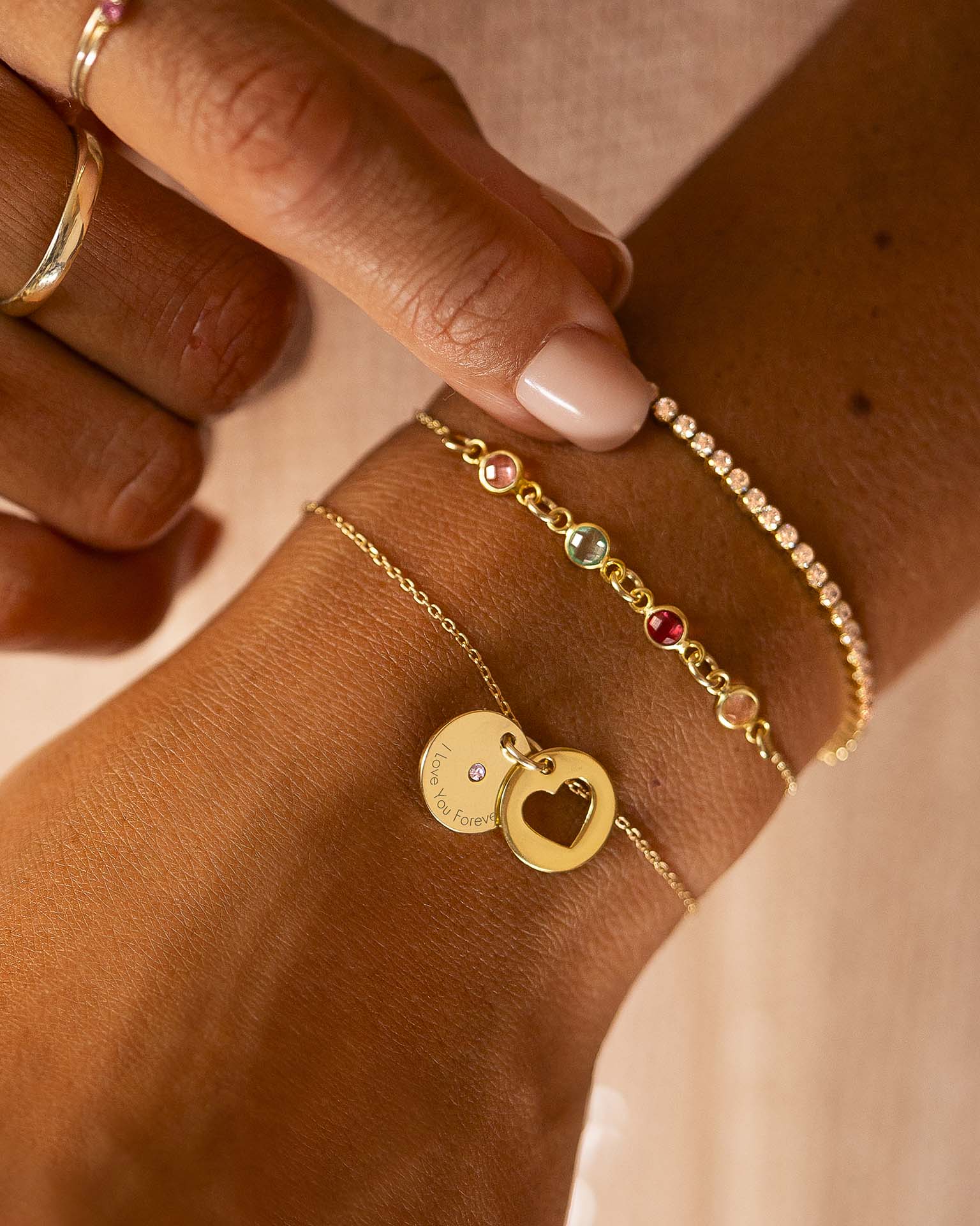 Gold Tennis Bracelet