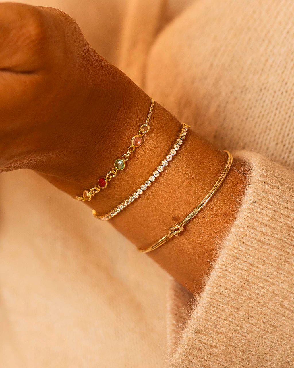 Gold Tennis Bracelet