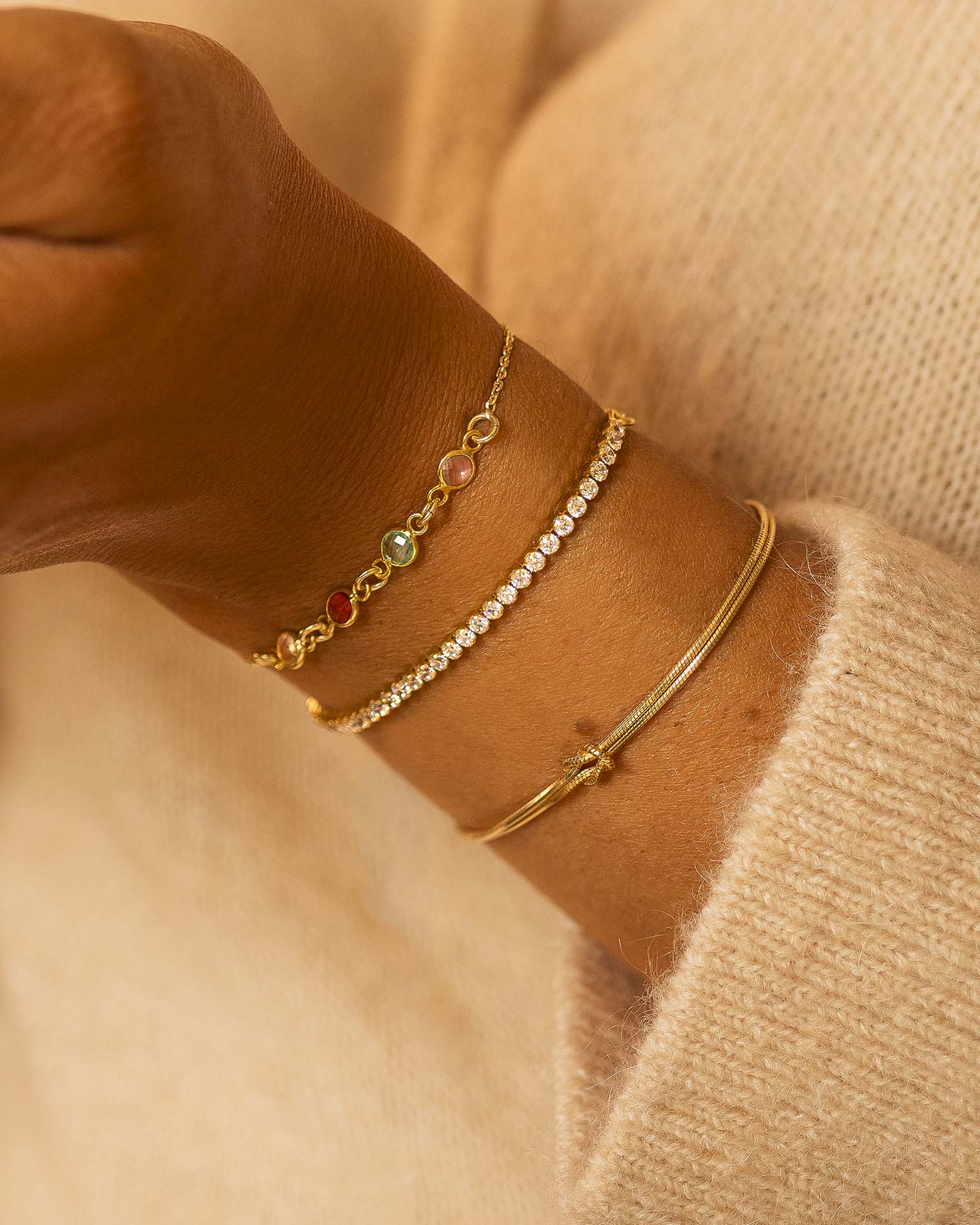 Gold Tennis Bracelet