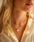 Silver Esme Name and Birthstone Personalised Necklace