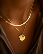 Silver Personalised Birthday Disc Name Necklace