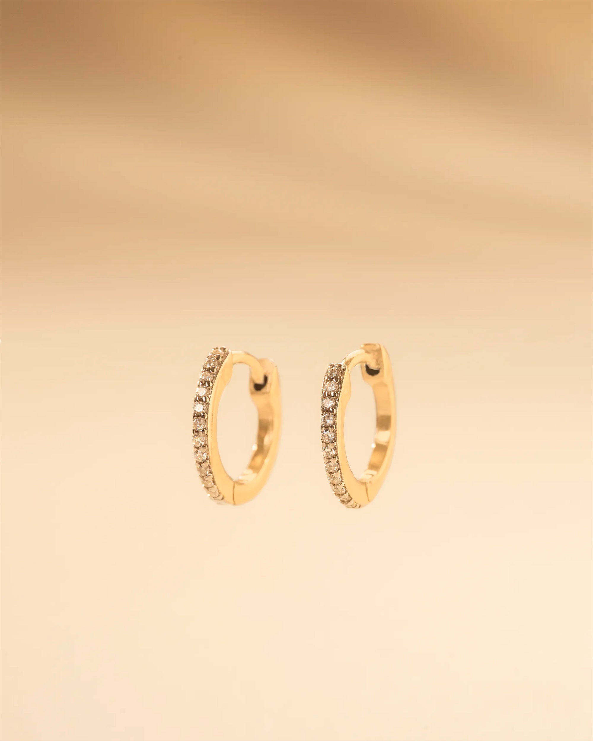 Gold crystal earrings