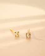 Gold Personalised Birthstone Earrings