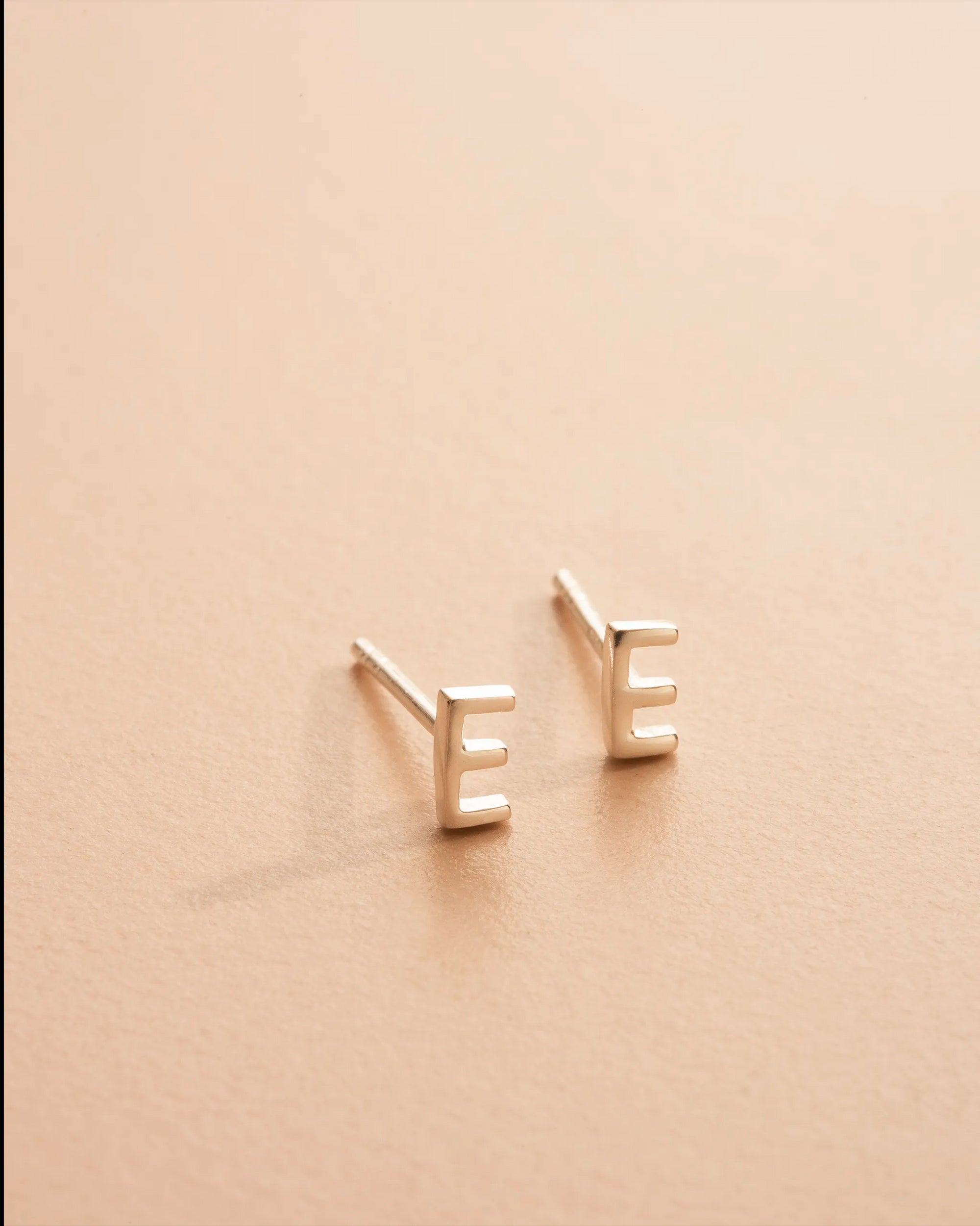 Silver Personalised Letter Earrings