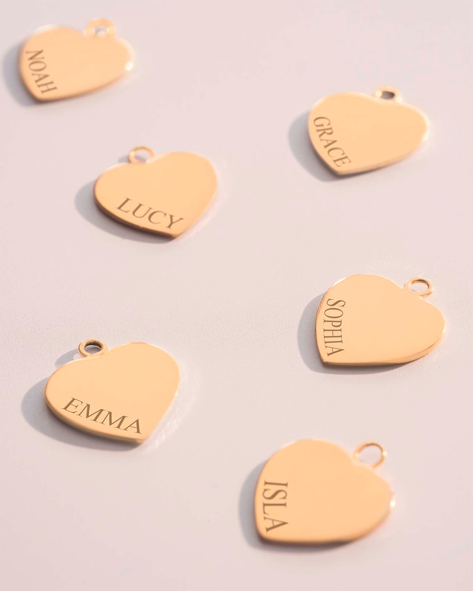 Add a Rose Gold 10mm Heart Charm