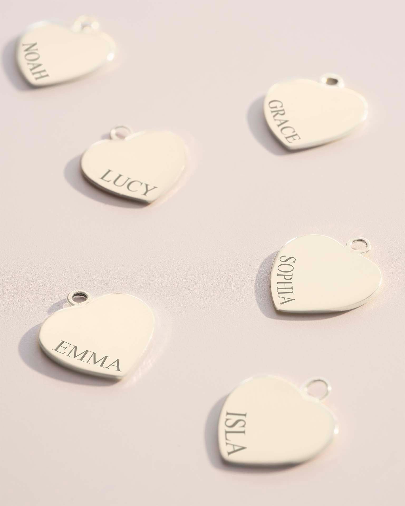 Add a Silver 10mm Heart Charm