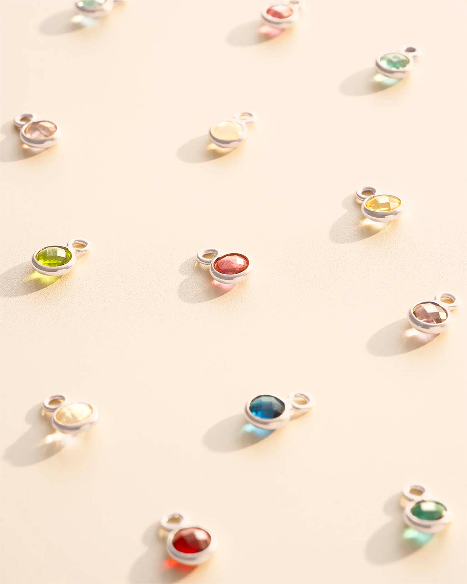 Add a Silver 4mm Swarovski Crystal Birthstone Charm