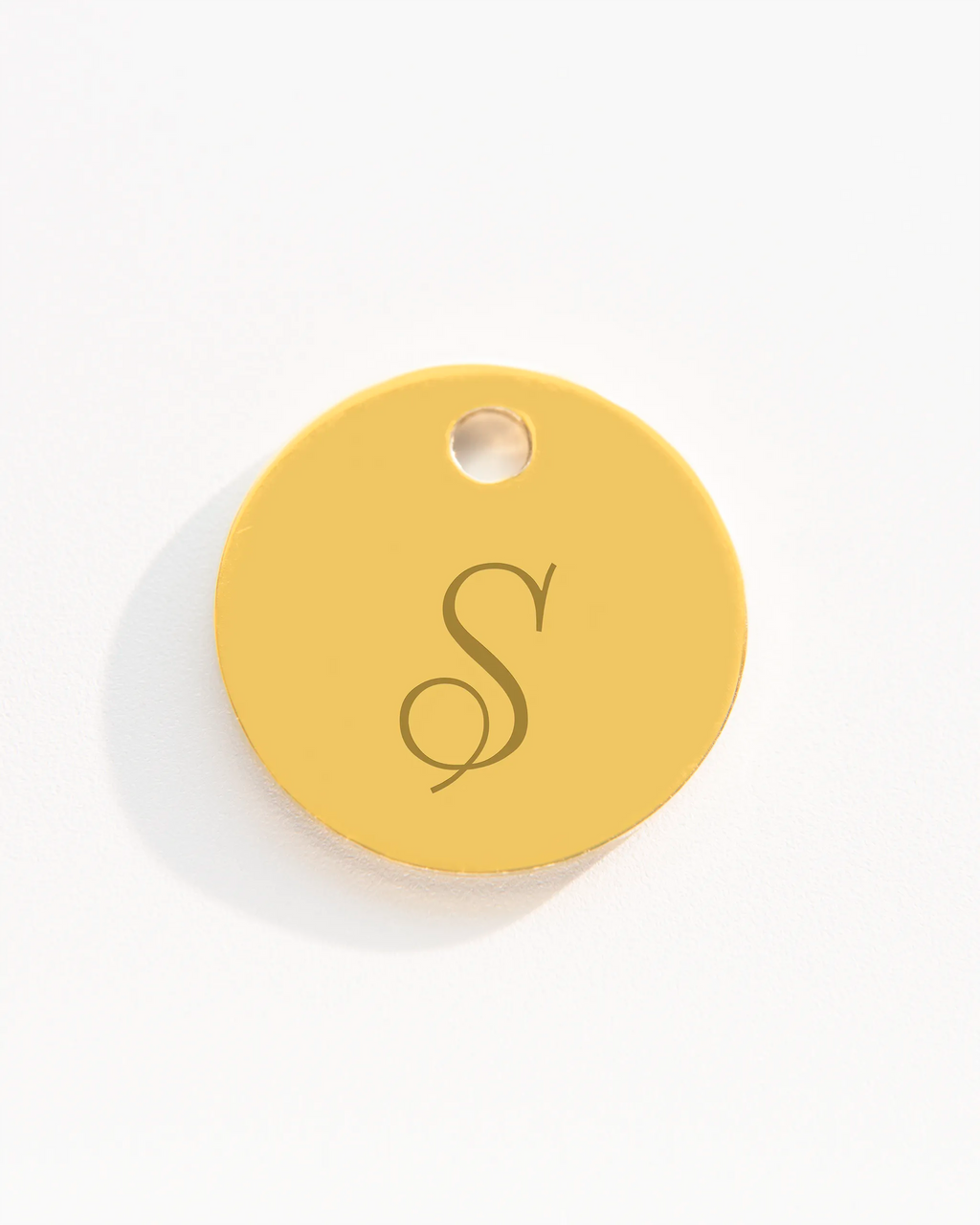 Add a Gold 12mm Disc Charm