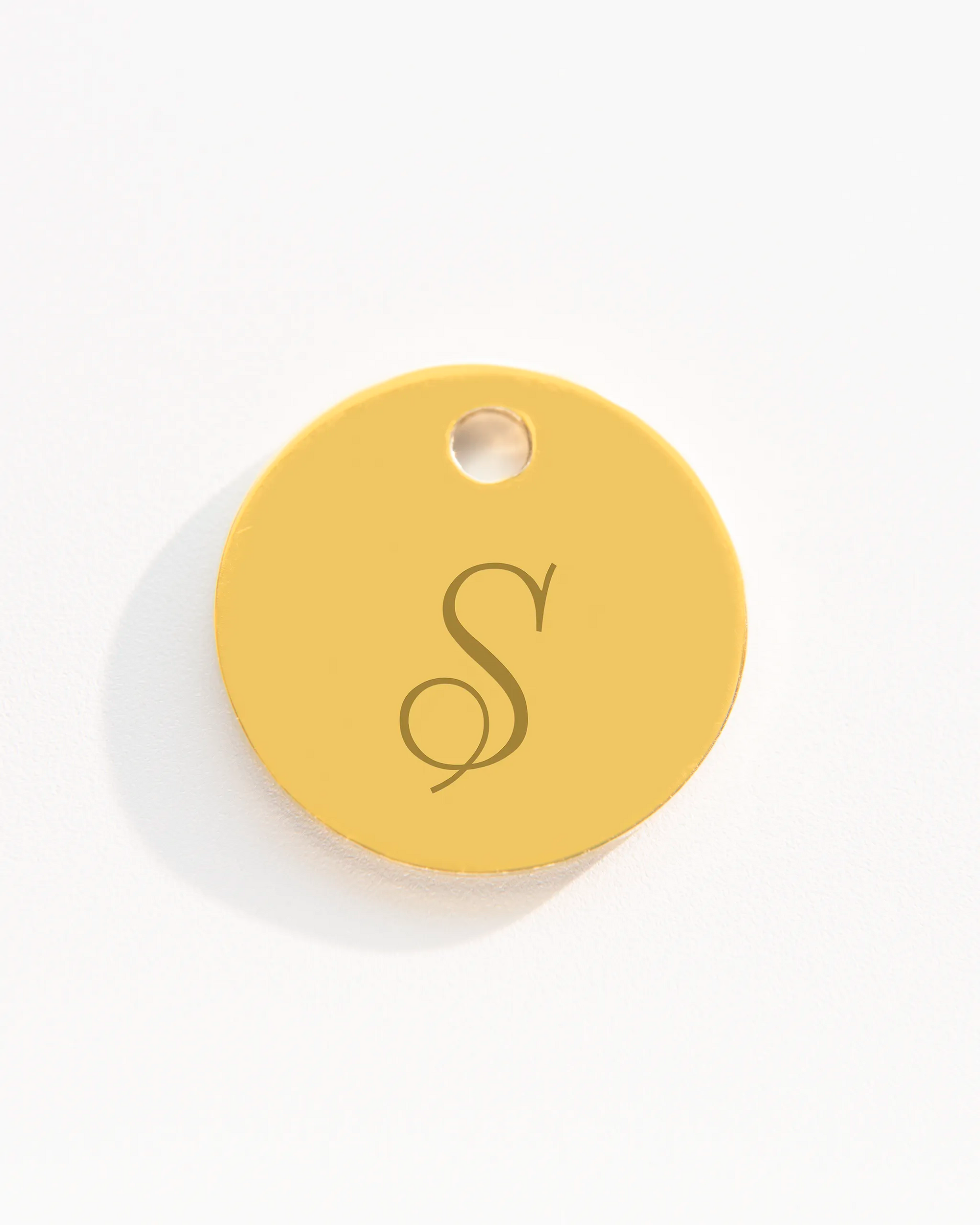 Add a Gold 12mm Disc Charm