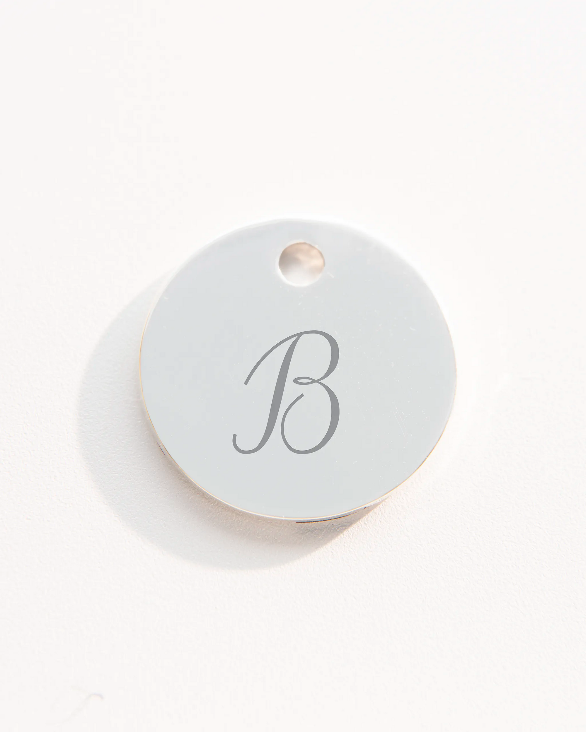 Add a Silver 12mm Disc Charm