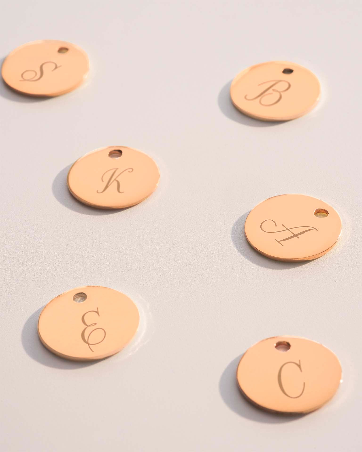 Rose Gold Add a 12mm Disc Charm