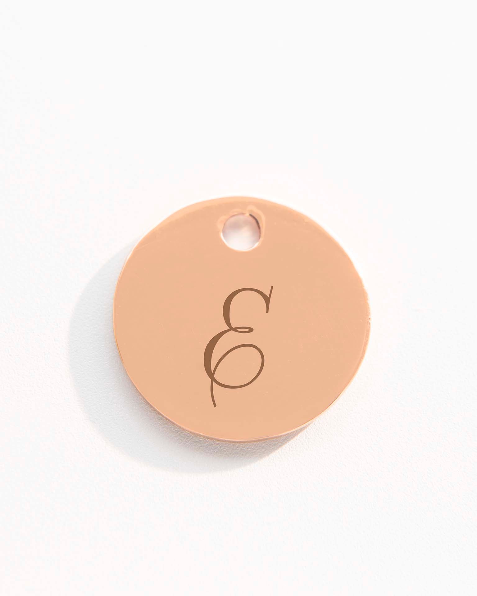 Rose Gold Add a 12mm Disc Charm