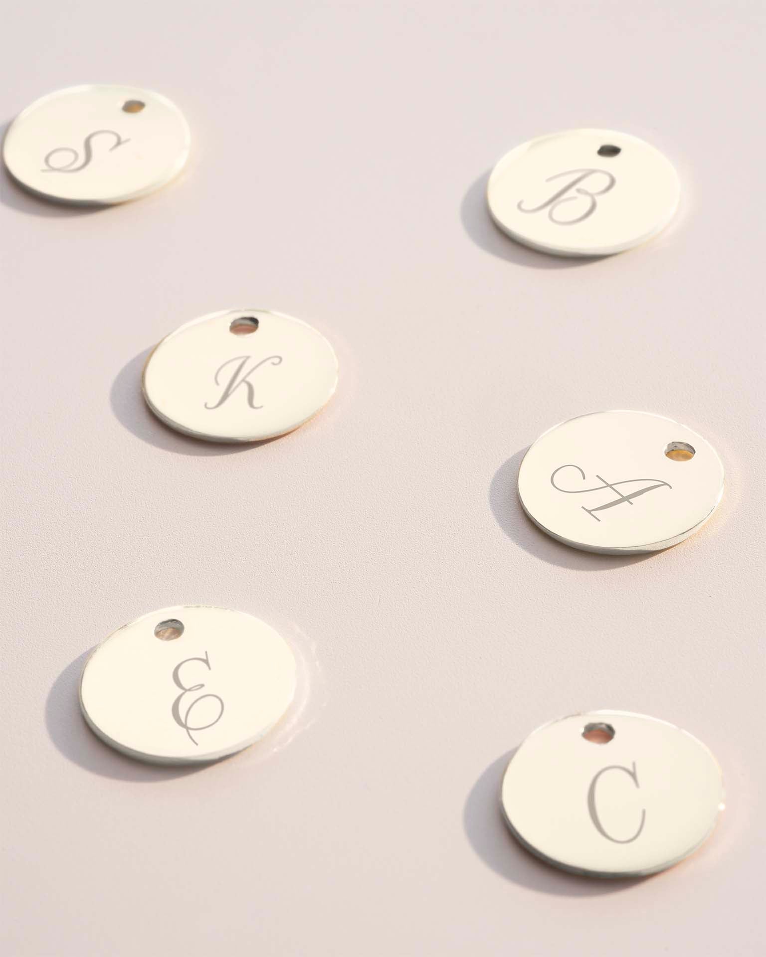 Add a Silver 12mm Disc Charm
