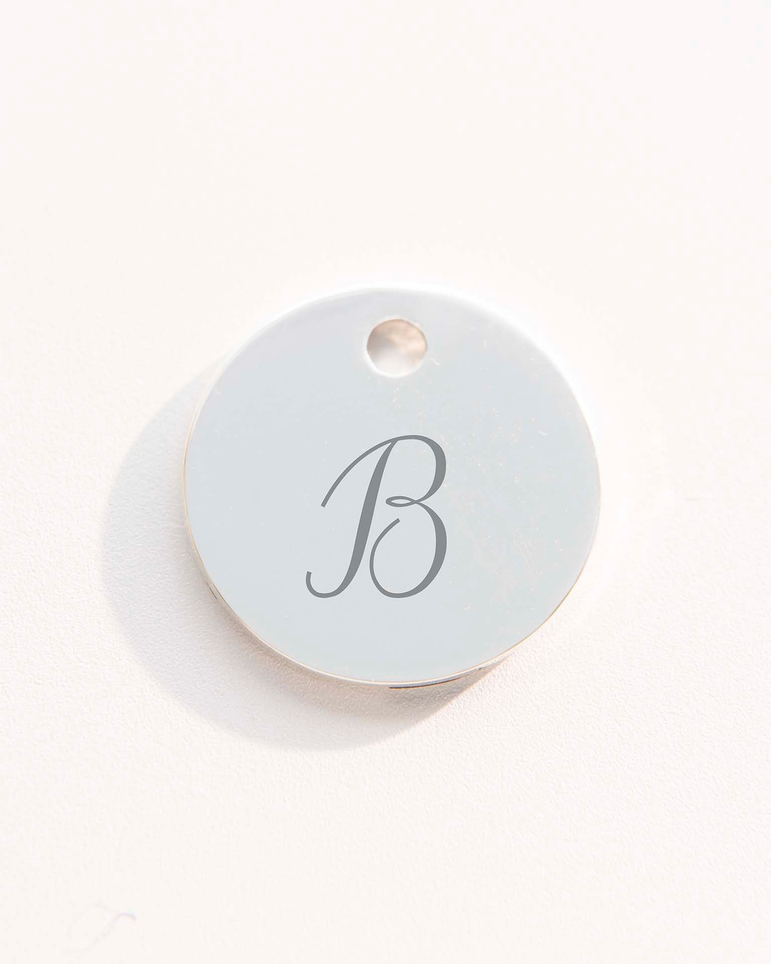 Add a Silver 12mm Disc Charm