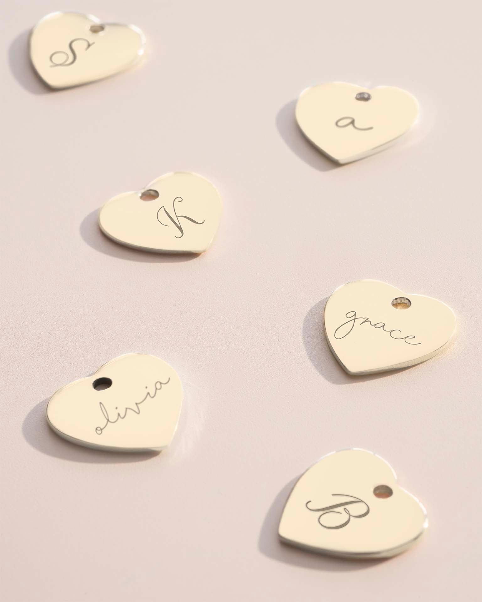 Add a Silver 12mm Heart Charm