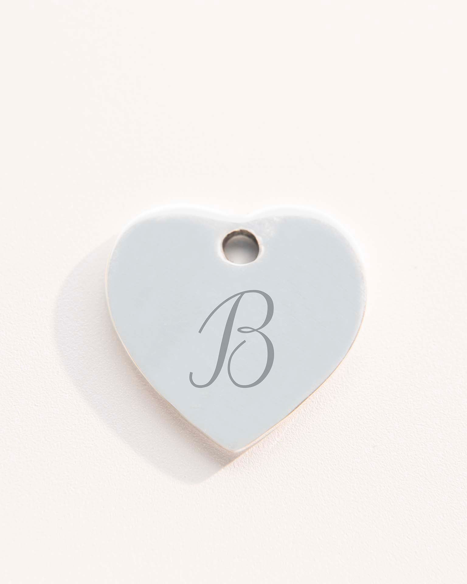 Add a Silver 12mm Heart Charm