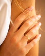 Gold Personalised Message Ring