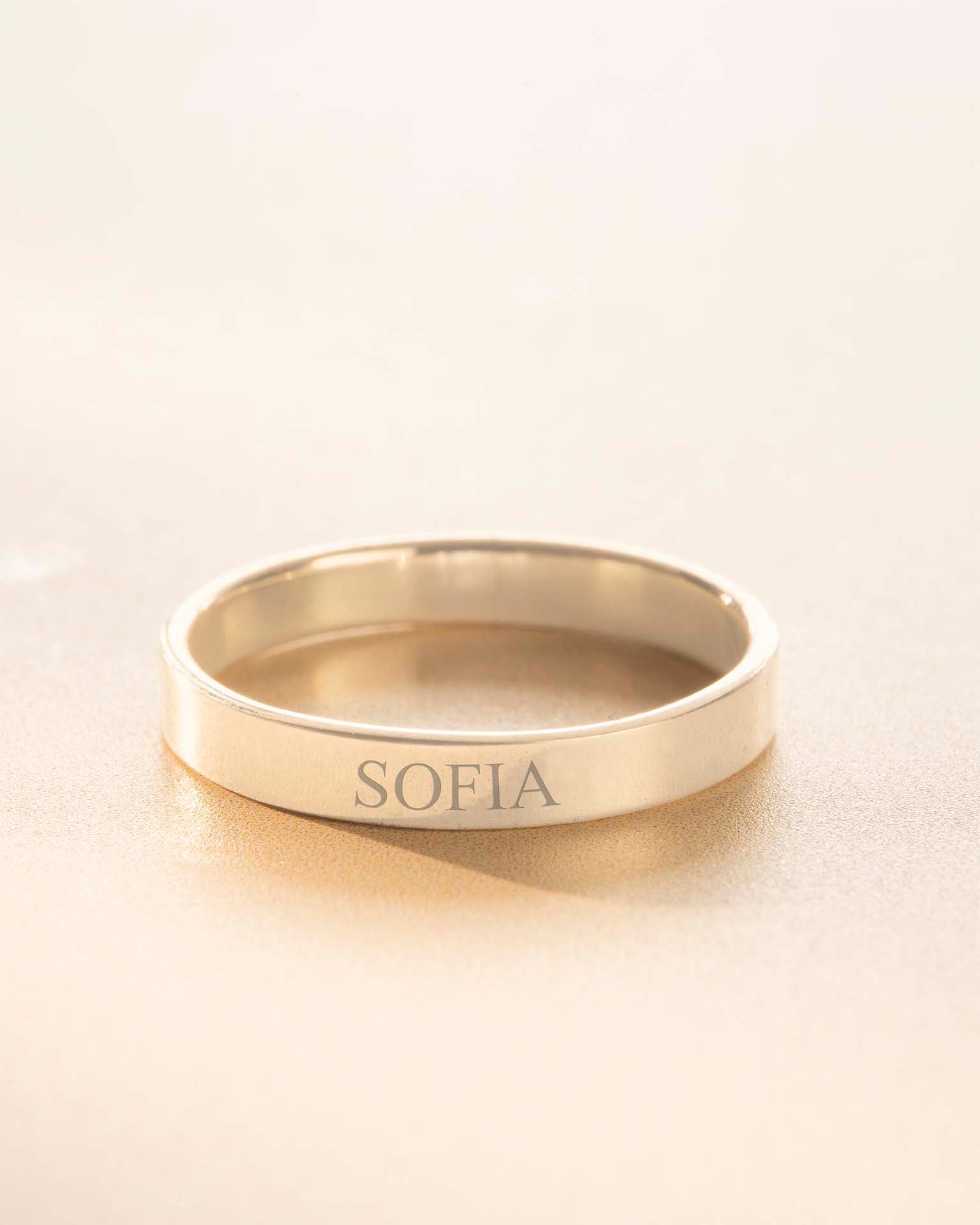 Silver Personalised Message Ring