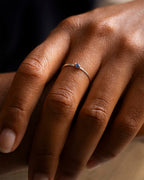 Silver Birthstone Stacking Ring