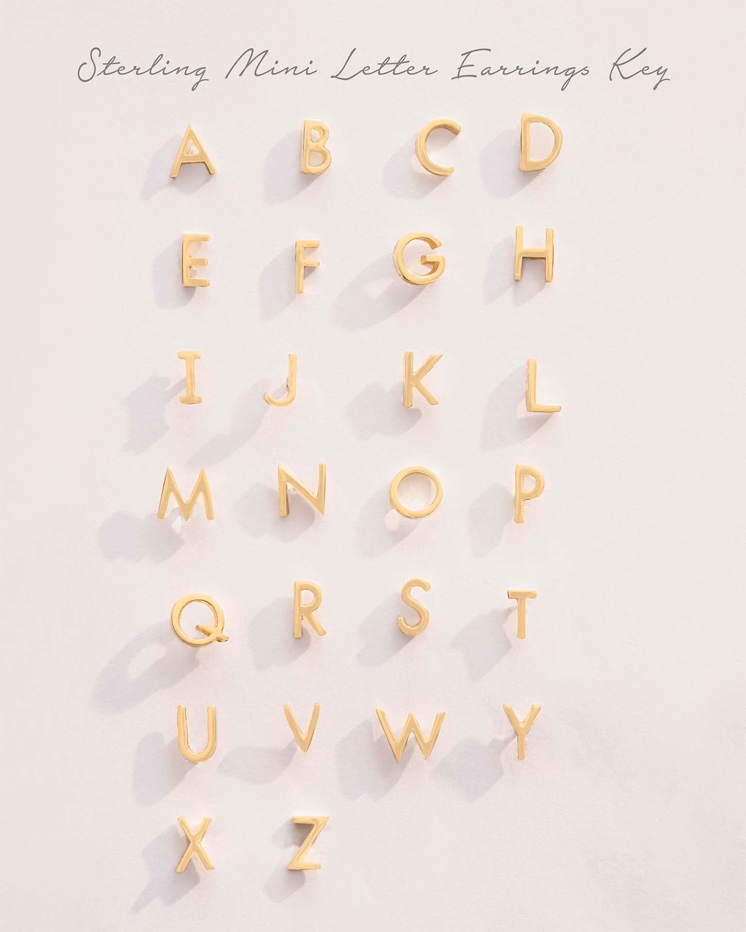 Gold Add a Mini Letter Charm