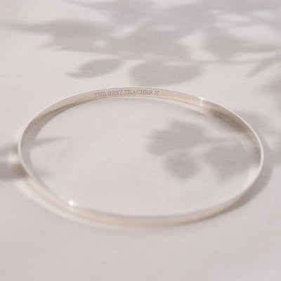 Personalised Hidden Message Bangle