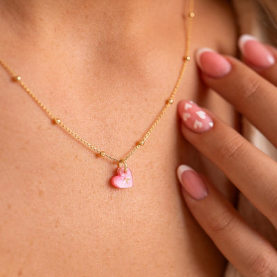 Personalised Mini Heart Initial Necklace