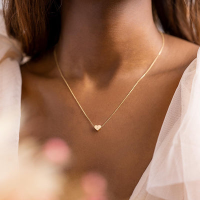 Mini Heart Initial Personalised Necklace