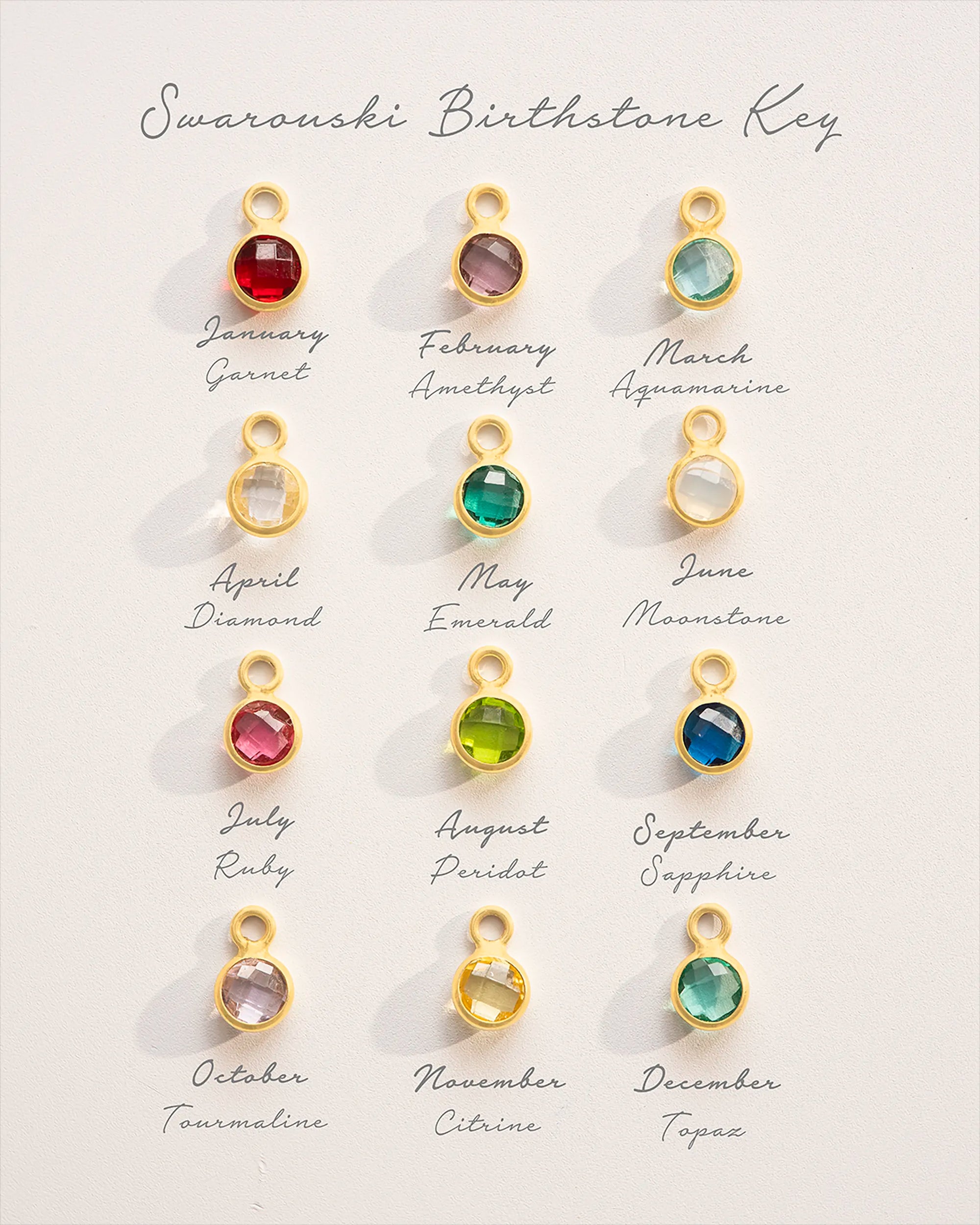 Gold Family Eternal Ring and Birthstone Personalised Necklace