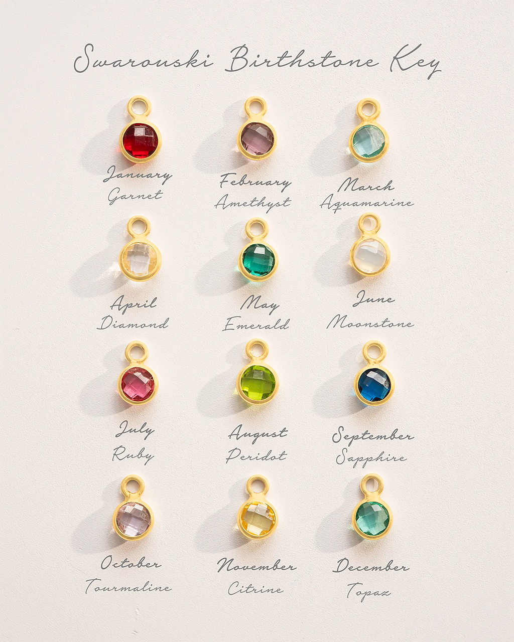 Silver Family Eternal Ring and Birthstone Personalised Necklace