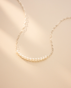 Silver Anja Personalised Pearl Necklace