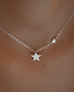 Silver My Lucky Star Personalised Kids Necklace