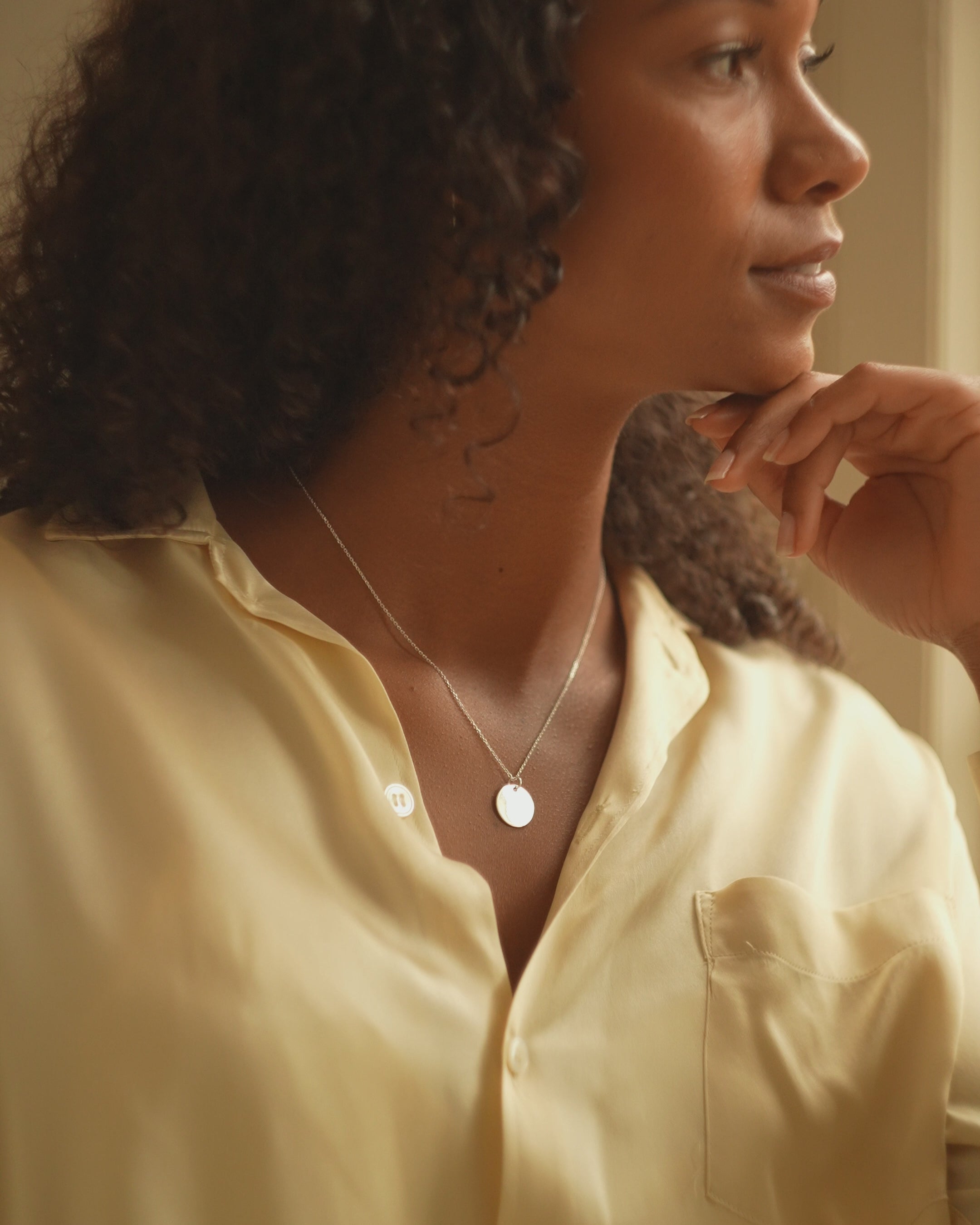 Silver Birth Flower Bouquet Personalised Necklace