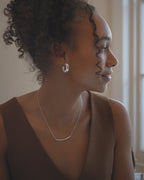 Gold Curved Skinny Bar Hidden Message Personalised Necklace