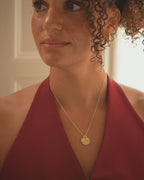 Silver Personalised Birthday Disc and Birth Flower Necklace