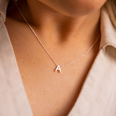 Letter Charm Personalised Necklace