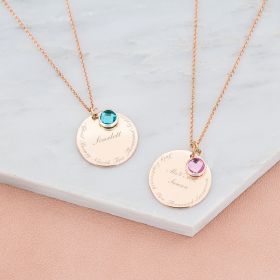 18ct Rose Gold Plated Khloe Custom Name Necklace Personalized