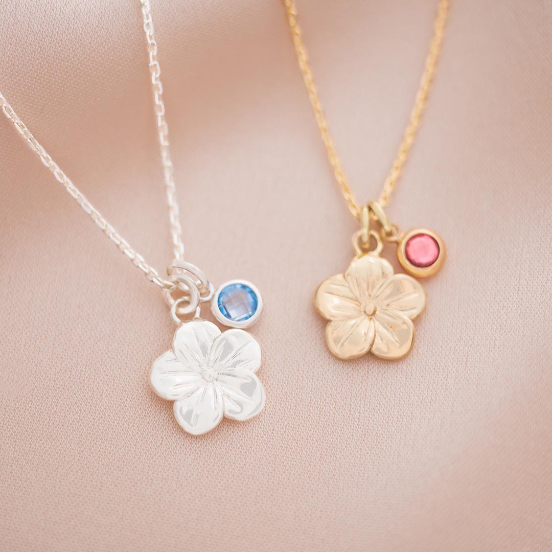 Forget Me Not Personalised Pendant Necklace