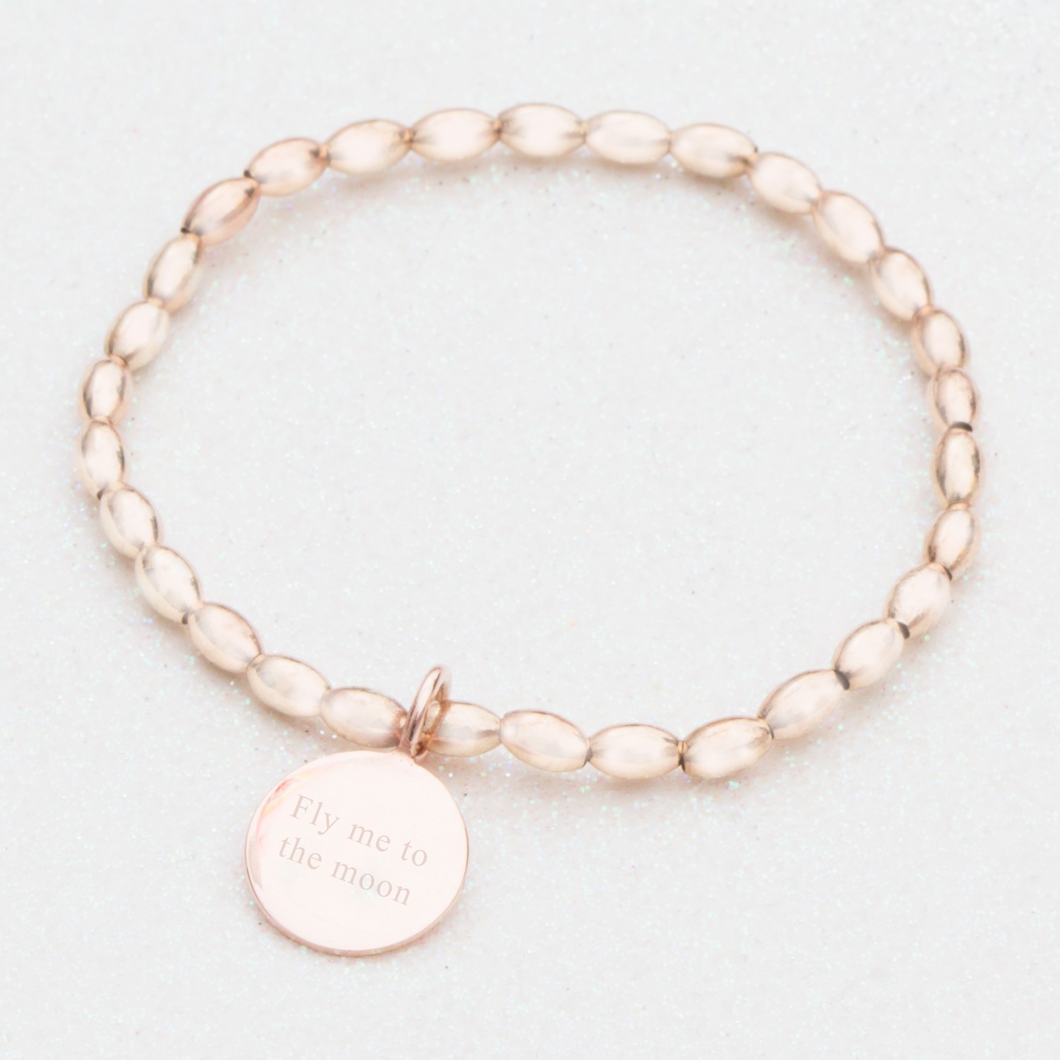 Lyra Personalised Rose Gold Bracelet 