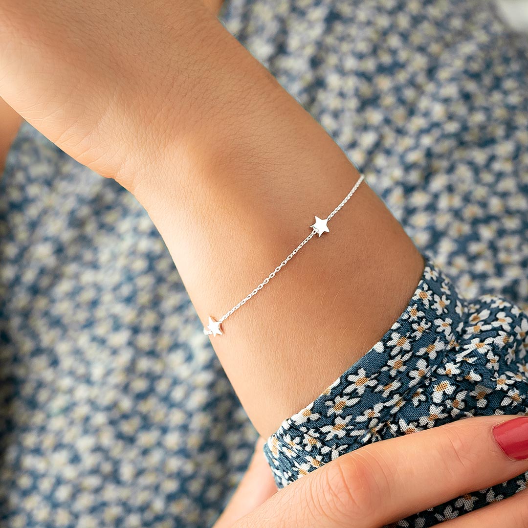 sterling silver star bracelet