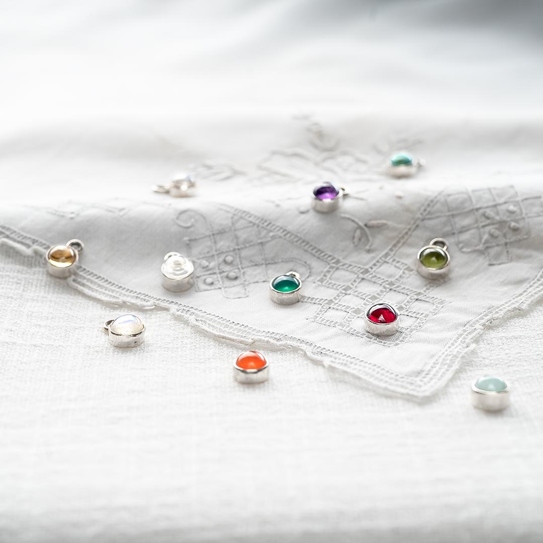 Add a Semi Precious Birthstone Personalised Charm to your Jewellery Purchase