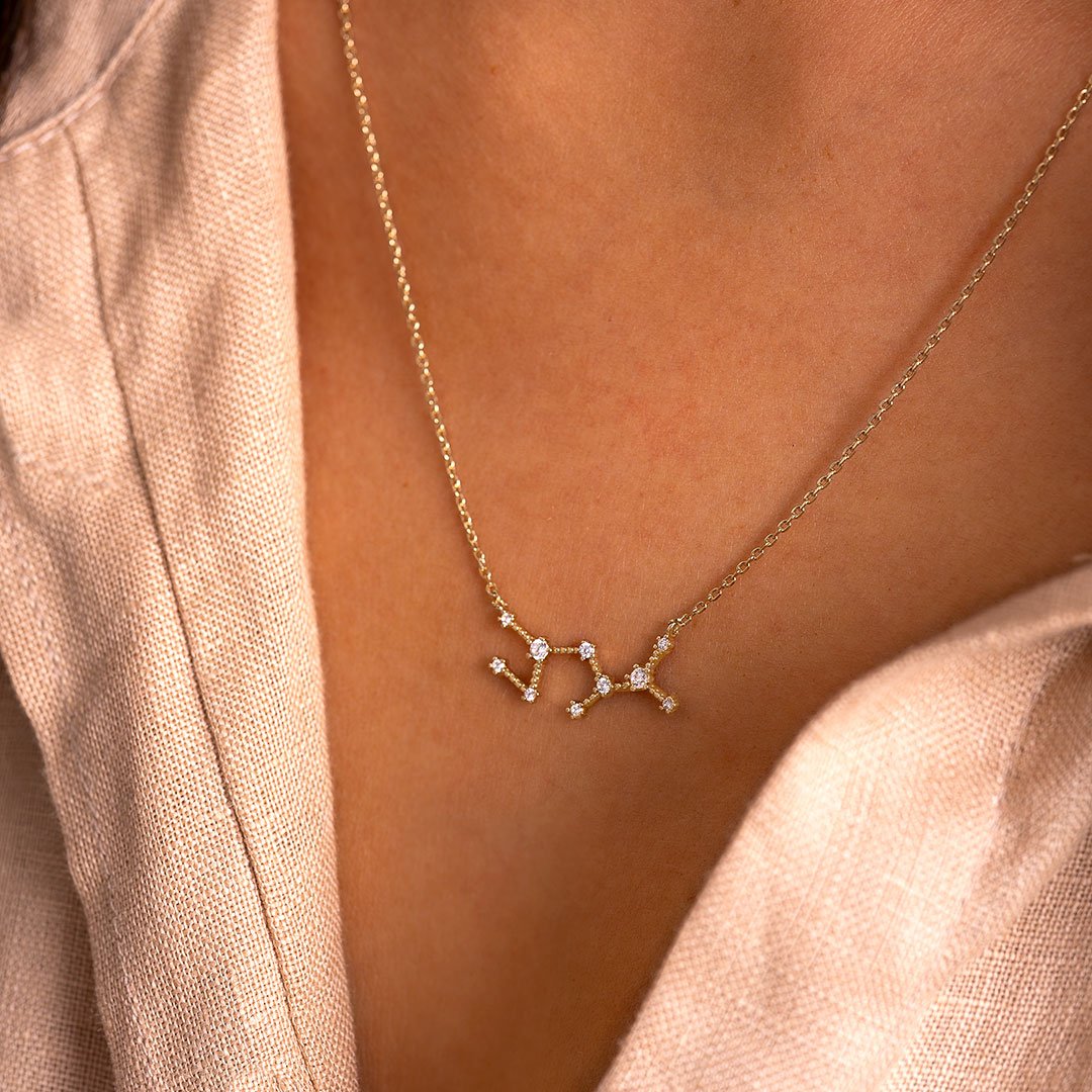 Zodiac Crystal Constellation Personalised Necklace